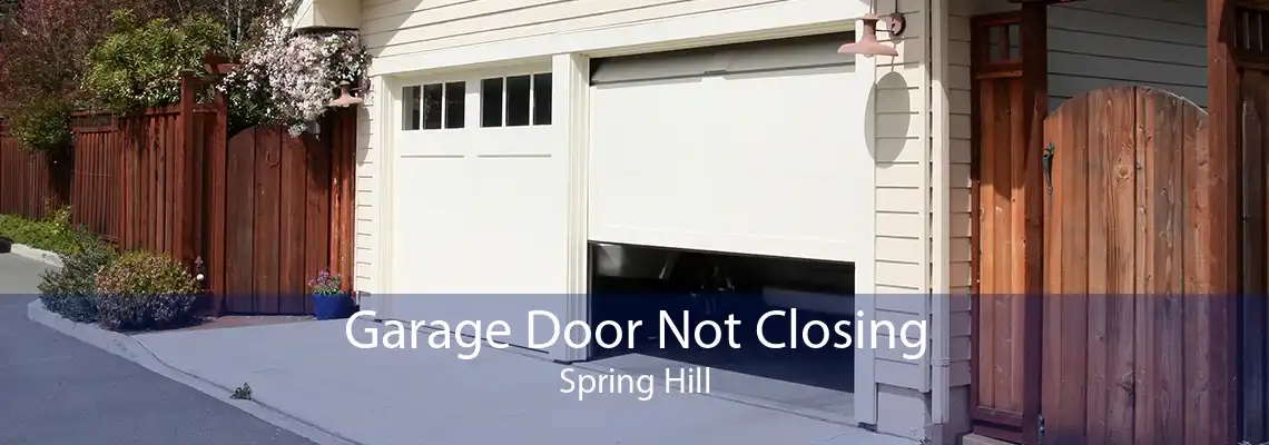 Garage Door Not Closing Spring Hill