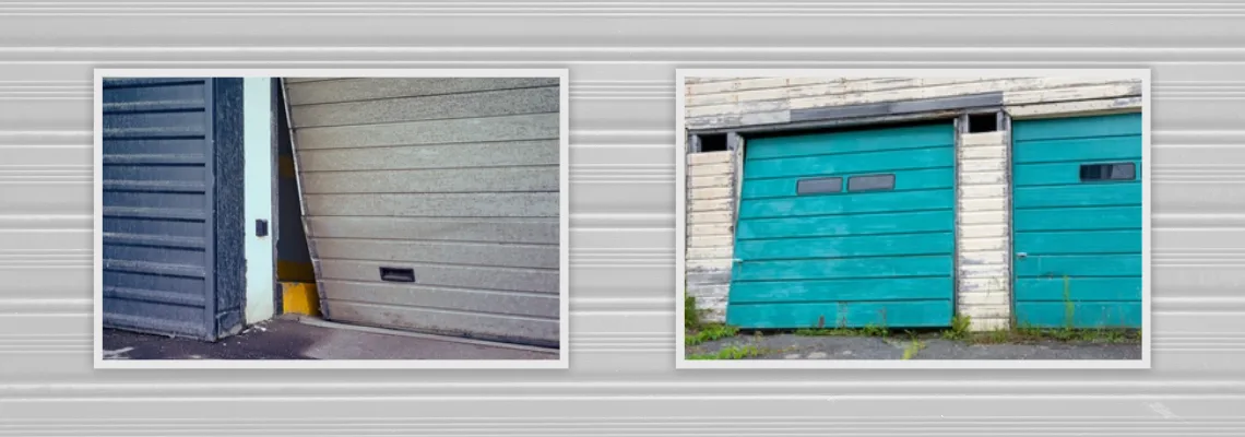 Crooked Aluminum Garage Door Repair in Spring Hill, Florida