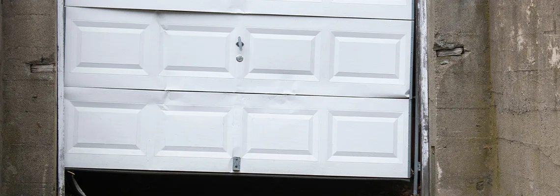 Garage Door Got Hit By A Car Dent Removal in Spring Hill