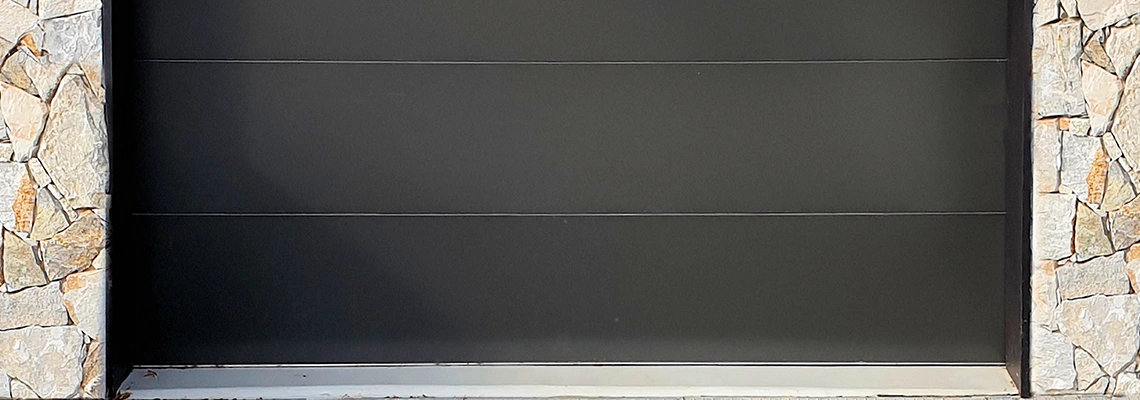 Overhead Black Garage Door Installation in Spring Hill, Florida